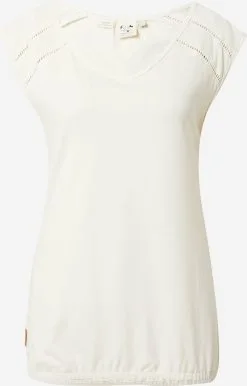 Ragwear T-shirts Shirt JUNGIE Dames Offwhite