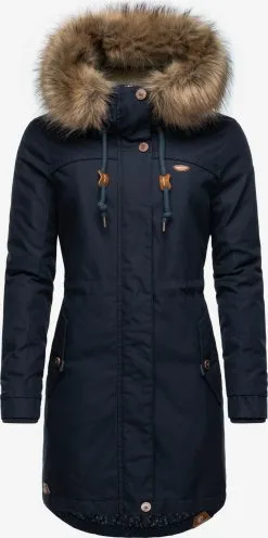 Ragwear Parkas Winterparka Tawny Dames Navy -Goedkope Ragwear winkel 506de85dbb6718384e31f5afeaf0009a