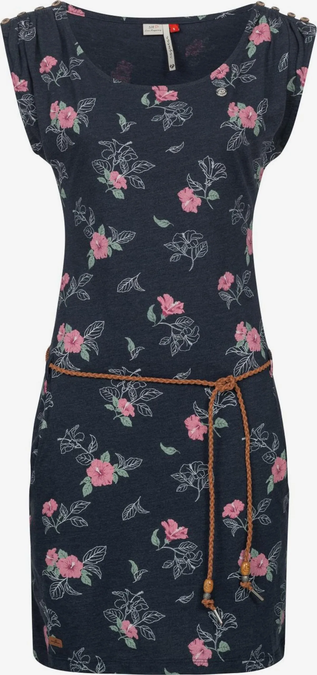 Ragwear Jerseyjurken Jurk Chego Dames Navy 1 Ragwear Jerseyjurken Jurk Chego Dames Navy