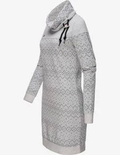 Ragwear Mini Jurken Jurk Chloe Dames Grijs Gemêleerd -Goedkope Ragwear winkel 5802a8f2ee27a7e43ac57c64fdce6967