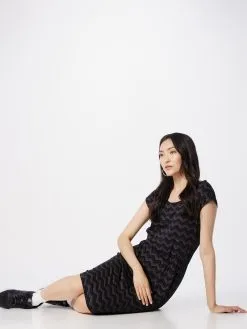 Ragwear Jerseyjurken Jurk LILITHE Dames Zwart -Goedkope Ragwear winkel 59fc4dd24ec4e53fca42570bcb7a795b