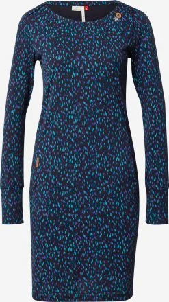 Ragwear Jerseyjurken Jurk RIVER Dames Navy / Indigo