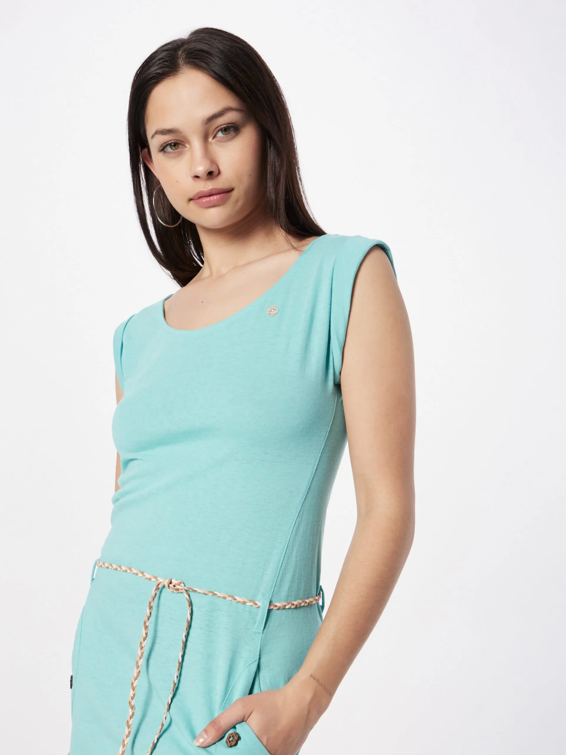 Ragwear Jerseyjurken Jurk TAGG Dames Aqua 2 Ragwear Jerseyjurken Jurk TAGG Dames Aqua - Afbeelding 2