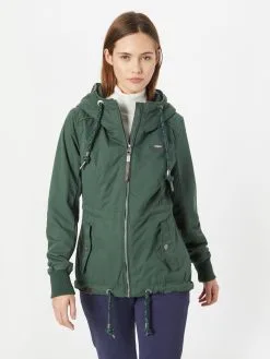 Ragwear Parkas Tussenparka DANKA Dames Donkergroen -Goedkope Ragwear winkel 6079a0ceb8faa8aa51f873c7e43e828f