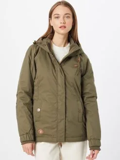 Ragwear Outdoor Jassen Functionele Jas Amet Dames Olijfgroen -Goedkope Ragwear winkel 63c4794559702c47b18557fe1c9e5bd6