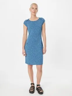 Ragwear Jerseyjurken Jurk RIVAN Dames Blauw -Goedkope Ragwear winkel 64de5dfe2ac8149b2cac902d7c46a02c