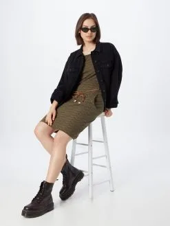 Ragwear Jerseyjurken Jurk TAGG Dames Olijfgroen -Goedkope Ragwear winkel 655333cc80836a1bc40f8f4be8dc1a4a