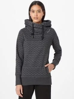 Ragwear Hoodies Sweatshirt GRIPY Dames Zwart -Goedkope Ragwear winkel 657a72046813e094c6d3b01df9137df3