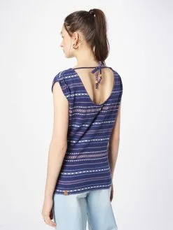 Ragwear T-shirts Shirt GREETA Dames Indigo / Lichtblauw -Goedkope Ragwear winkel 66e9470c6c32a042a1dc04bc00a4976c