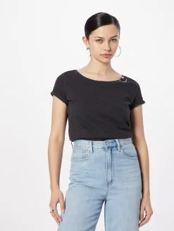 Ragwear T-shirts Shirt FLORAH Dames Donkergrijs -Goedkope Ragwear winkel 67bfc61d8a98435931d57a88cb0b63eb