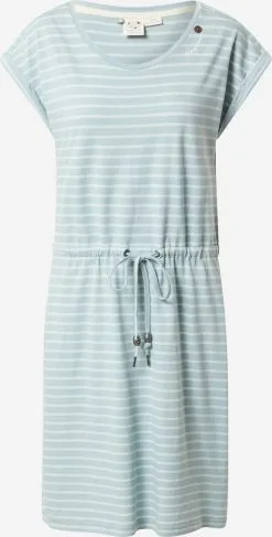 Ragwear Jerseyjurken Jurk MALLORY Dames Aqua / Lichtblauw