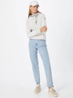 Ragwear Hoodies Sweatshirt Dames Wit Gemêleerd -Goedkope Ragwear winkel 68a18544076f987dcc49d540ddab5af5