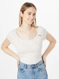 Ragwear T-shirts Shirt ROSANNE Dames Wit -Goedkope Ragwear winkel 6aa00a95452d614ca1fc95009cd83ce2