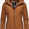 Ragwear Outdoor Jassen Functionele Jas Dizzie Dames Karamel