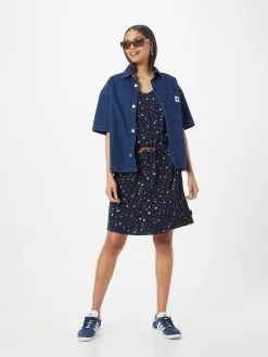 Ragwear Mini Jurken Jurk Dames Navy / Lichtblauw -Goedkope Ragwear winkel 6d19cac4d088663f2e5eb30f217915ab