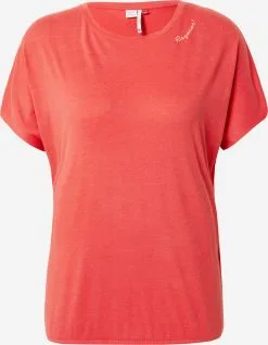 Ragwear T-shirts Shirt PECORI Dames Rood Gemêleerd