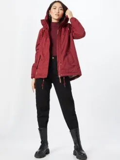 Ragwear Tussenjassen Tussenjas Dames Wijnrood -Goedkope Ragwear winkel 72521a97360f645e26bbc56d8f04bca0