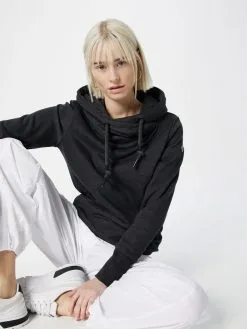 Ragwear Hoodies Sweatshirt GRIPY BOLD Dames Zwart Gemêleerd -Goedkope Ragwear winkel 72f08ed0e0b5a49787823940bd92d521