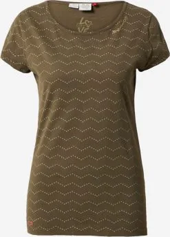 Ragwear T-shirts Shirt MINT Dames Olijfgroen / Mintgroen