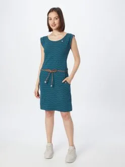 Ragwear Jerseyjurken Jurk Tagg Dames Petrol -Goedkope Ragwear winkel 7600f7c2c14eb5deee13081d52918f53