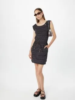 Ragwear Jerseyjurken Jurk TAGG Dames Zwart -Goedkope Ragwear winkel 7601a1eb2a6a6dc2cda886d69ee60645