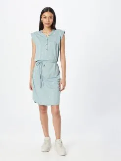 Ragwear Jerseyjurken Jurk ZOFKA Dames Lichtblauw -Goedkope Ragwear winkel 7c864bb763cac9a354aa7f8377973058