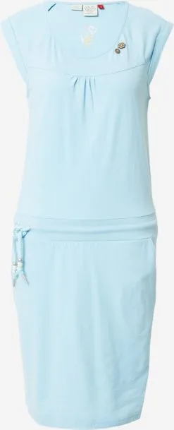 Ragwear Jerseyjurken Jurk Dames Lichtblauw