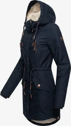 Ragwear Parkas Winterparka Elsie Dames Blauw / Navy -Goedkope Ragwear winkel 7da123336b56cdafb17beb6d2a309030