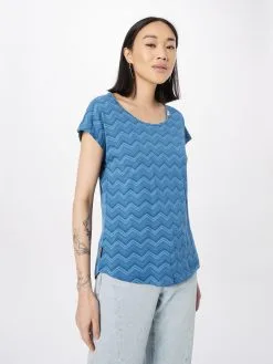 Ragwear T-shirts Shirt CHEDAR CHEVRON Dames Marine / Hemelsblauw / Lichtblauw -Goedkope Ragwear winkel 7ecf4ba76d30c440ffb5a4a8691857a2