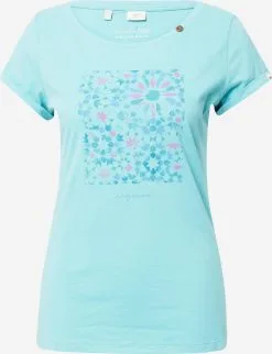 Ragwear T-shirts Shirt Dames Blauw / Aqua