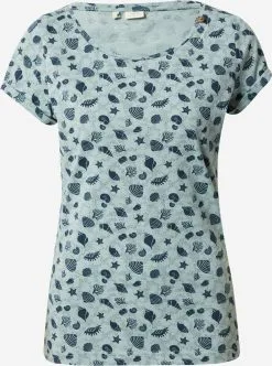 Voorkant 13 Ragwear T-shirts Shirt Dames Marine / Aqua
