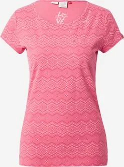 Ragwear T-shirts Shirt MINTT Dames Fuchsia / Lichtroze