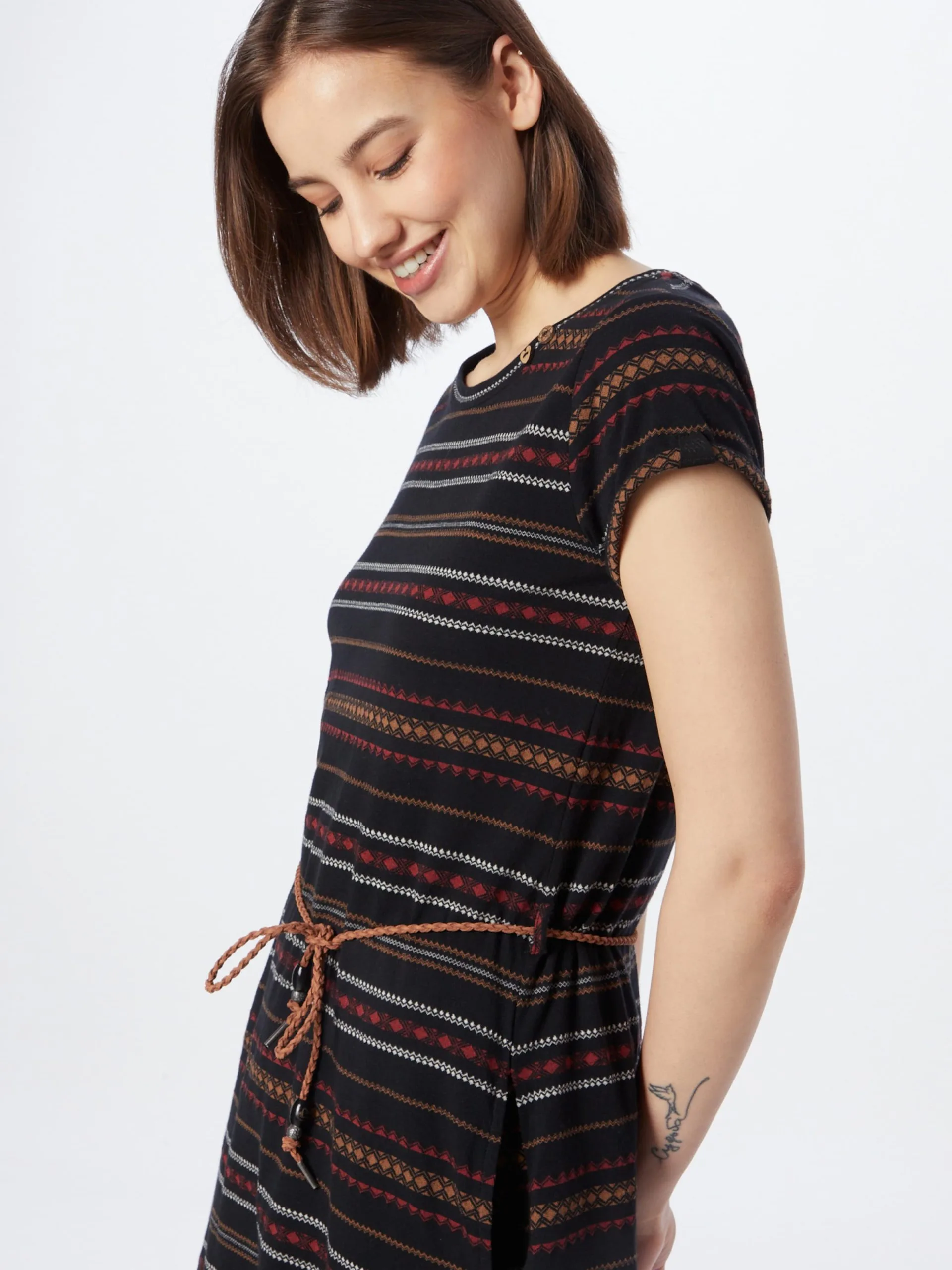 Ragwear Jerseyjurken Jurk VERBY Dames Zwart 2 Ragwear Jerseyjurken Jurk VERBY Dames Zwart - Afbeelding 2