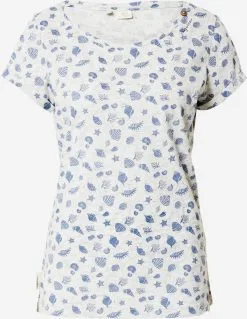 Ragwear T-shirts Shirt FLORAH Dames Wit Gemêleerd