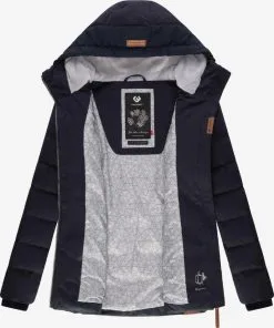 Ragwear Winterjassen Winterjas Quantic Dames Marine -Goedkope Ragwear winkel 890ea39008fe7ba8d38539a6ae3d46d7