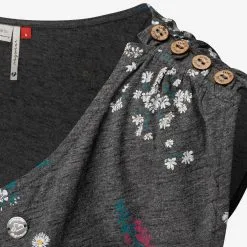 Ragwear Jerseyjurken Jurk Chego Dames Donkergrijs -Goedkope Ragwear winkel 8a1e43e6b805c99301414636aaa2bb72