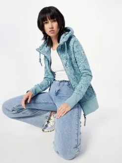 Ragwear Sweatvesten Sweatvest NESKA Dames Blauw -Goedkope Ragwear winkel 8b606596fd3669d1749721ef273426a5