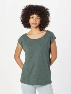 Ragwear T-shirts Shirt Soffia Dames Donkergroen -Goedkope Ragwear winkel 9500d84944aa7151530c3977b4372eeb