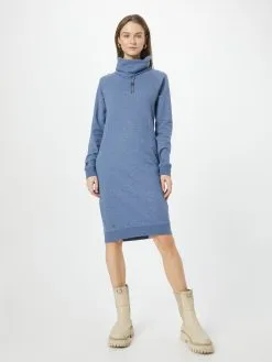 Ragwear Mini Jurken Jurk SONNIA Dames Smoky Blue -Goedkope Ragwear winkel 97681c11c93ecd76c2ac614fba35be21