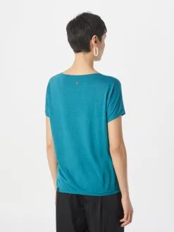 Ragwear T-shirts Shirt PECORI Dames Blauw -Goedkope Ragwear winkel 988157fd9e02b574d0c96469729281a8