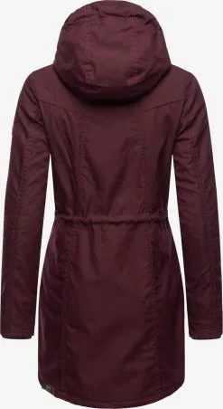 Ragwear Parkas Winterparka Elsie Dames Wijnrood -Goedkope Ragwear winkel 99fe4564baf09af47167e0e2a299a21c
