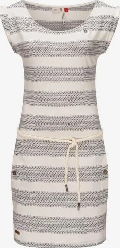 Ragwear Zomerjurken Zomerjurk Dames Grijs / Wit