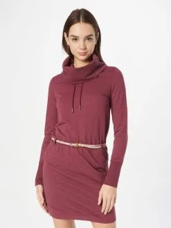 Ragwear Mini Jurken Jurk LAURRA Dames Wijnrood -Goedkope Ragwear winkel 9f36e2bd99b609faf319572b8a73497a