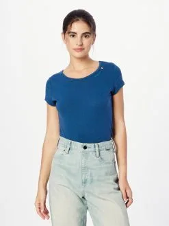 Ragwear T-shirts Shirt MINTT Dames Blauw / Aqua -Goedkope Ragwear winkel a322251d094fc2f55b4b0343e967c069