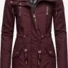 Ragwear Parkas Winterparka Elsie Dames Wijnrood