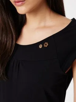 Ragwear Jerseyjurken Jurk Dames Zwart -Goedkope Ragwear winkel a6de66b5fb8446b8e955368d6afe7b68