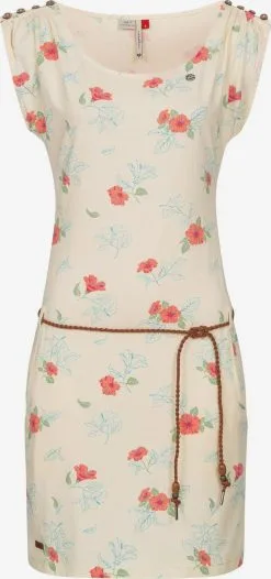 Ragwear Jerseyjurken Jurk Chego Dames Wolwit