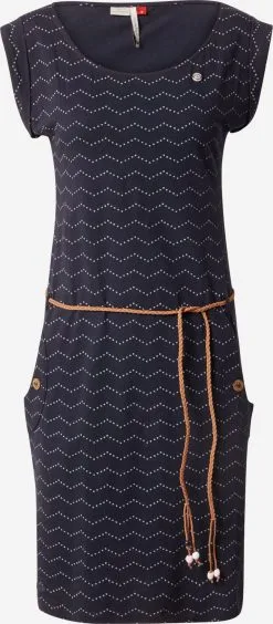 Ragwear Jerseyjurken Jurk Tagg Dames Nachtblauw