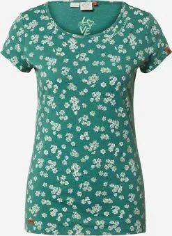 Ragwear T-shirts Shirt Dames Smaragd / Pastelgroen