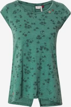 Ragwear T-shirts Shirt DOMINNICA Dames Groen / Donkergroen